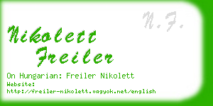 nikolett freiler business card